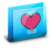 Folder Heart Blue Icon